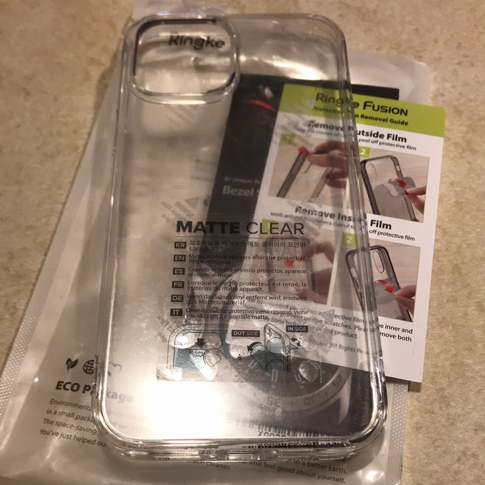 NEW Matte clear case compatible W IPhone 12Pro Max